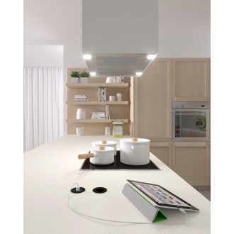 Встраиваемый модуль ASA VersaDot Power 1x220V белый, черный, нержавеющая сталь (060.30F.00008)