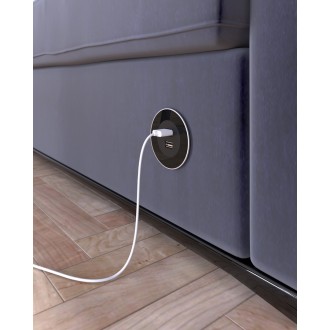 Встраиваемый модуль ASA VersaDot Power 1x220V белый, черный, нержавеющая сталь (060.30F.00008)