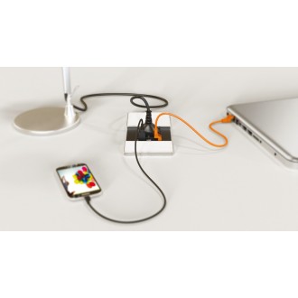 Встраиваемый модуль ASA VersaPad 1x220 2xUSB белый (060.08F.00063) Встраиваемый модуль ASA VersaPad 1x220 2xUSB белый (060.08F.00063)