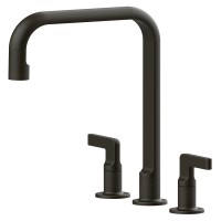 Смеситель кухонный на три отверстия Gessi Inciso состаренная бронза (58701#187)