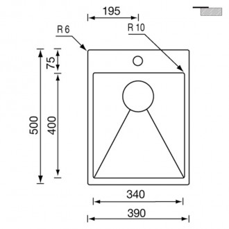 Кухонная мойка CM Filoraggiato Mix Vintage 39Х50 72042 Кухонная мойка CM Filoraggiato Mix Vintage 39Х50 72042