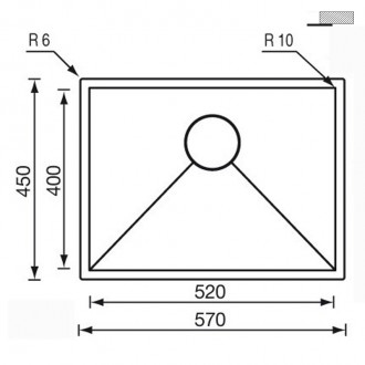 Кухонная мойка CM Filoraggiato Vintage 57Х45 72008 Кухонная мойка CM Filoraggiato Vintage 57Х45 72008