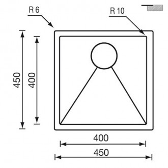 Кухонная мойка CM Filoraggiato Vintage 45Х45 72052 Кухонная мойка CM Filoraggiato Vintage 45Х45 72052
