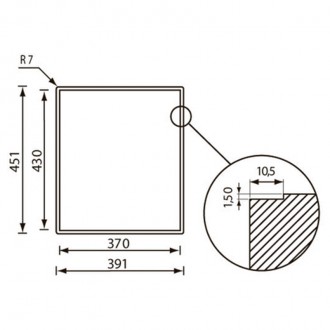 Кухонная мойка CM Filoraggiato Vintage 39Х45 72054 Кухонная мойка CM Filoraggiato Vintage 39Х45 72054
