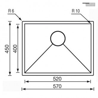 Кухонная мойка CM Filoraggiato Vintage 57Х45 72058 Кухонная мойка CM Filoraggiato Vintage 57Х45 72058