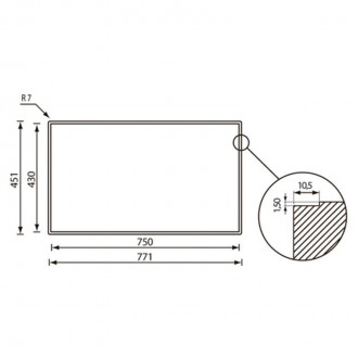 Кухонная мойка CM Filoraggiato Vintage 77Х45 2V 72059 Кухонная мойка CM Filoraggiato Vintage 77Х45 2V 72059