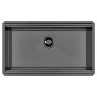 Кухонная мойка Foster Milanello Gun Metal Workstation 79х46 1034 856