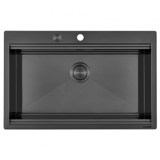 Кухонная мойка Foster Milanello Gun Metal Workstation 80х52 1034 056 Кухонная мойка Foster Milanello Gun Metal Workstation 80х52 1034 056