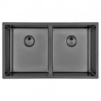 Кухонная мойка Foster Skin Gun Metal 75х44 4455 046
