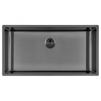 Кухонная мойка Foster Skin Gun Metal 84х44 4458 046