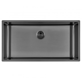 Кухонная мойка Foster Skin Gun Metal 84х44 4458 846