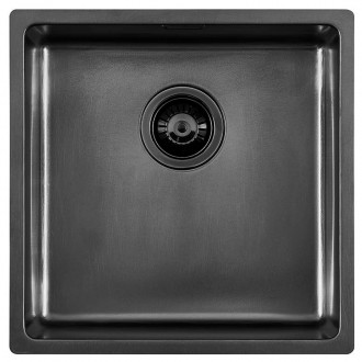 Кухонная мойка Foster KE flush-mount Bowls Gun Metal 44х44 2156 086