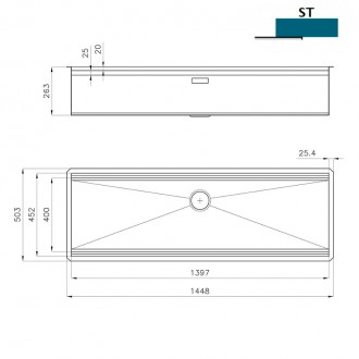 Кухонная мойка Foster Happy Hour 1050 850 Кухонная мойка Foster Happy Hour 1050 850