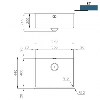 Кухонная мойка Foster Skin 4453 849 Кухонная мойка Foster Skin 4453 849