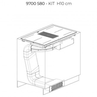 Индукционная варочная поверхность с вытяжкой Foster Arya 7392 245