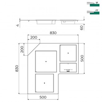 Индукционная варочная поверхность Foster Castone 7438 006