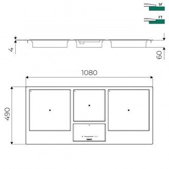 Индукционная варочная поверхность Foster Castone 7439 018