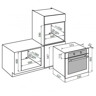 Электрический духовой шкаф Foster KE 7141 044 Электрический духовой шкаф Foster KE 7141 044