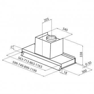 Кухонная вытяжка Foster New Wing 2512 122