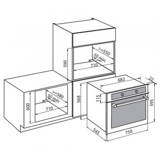 Электрический духовой шкаф Foster KE 7137 000