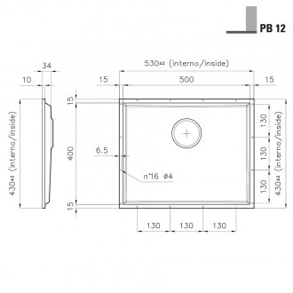 Кухонная мойка Foster Phantom Base Copper 53x43 5555 348 Кухонная мойка Foster Phantom Base Copper 53x43 5555 348
