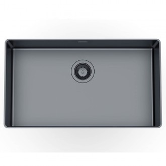 Кухонная мойка Foster Phantom Edge Gun Metal 72x41 4371 006 Кухонная мойка Foster Phantom Edge Gun Metal 72x41 4371 006