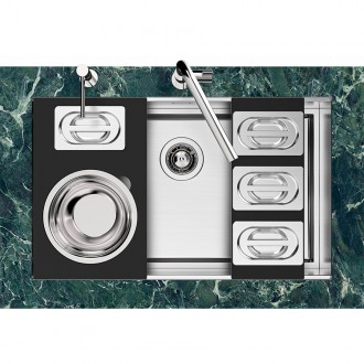 Кухонная мойка Foster Quadra Evo 47x47 1254 050 Кухонная мойка Foster Quadra Evo 47x47 1254 050