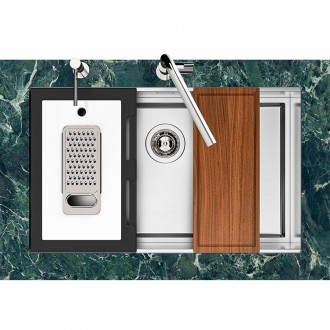 Кухонная мойка Foster Quadra Evo Gun Metal 47x47 1254 056