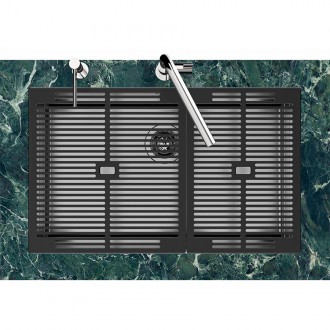 Кухонная мойка Foster Quadra Evo Gun Metal 47x47 1254 056