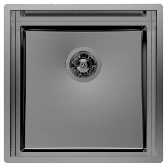 Кухонная мойка Foster Quadra Evo Gun Metal 47x47 1254 856 Кухонная мойка Foster Quadra Evo Gun Metal 47x47 1254 856