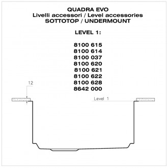 Кухонная мойка Foster Quadra Evo Gun Metal 47x47 1254 856