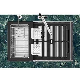 Кухонная мойка Foster Quadra Evo Gun Metal 57x47 1255 056