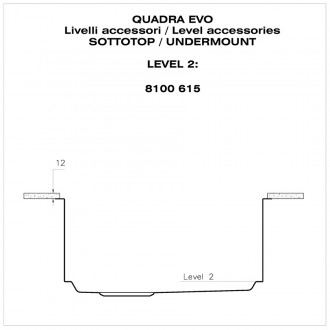 Кухонная мойка Foster Quadra Evo 57x47 1255 850