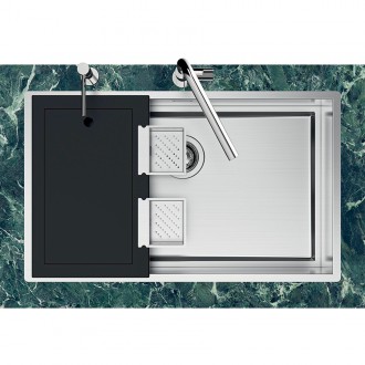 Кухонная мойка Foster Quadra Evo 78x47 1257 850 Кухонная мойка Foster Quadra Evo 78x47 1257 850