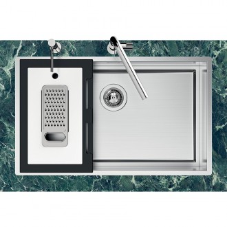 Кухонная мойка Foster Quadra Evo Gun Metal 78x47 1257 056