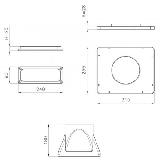 Комплект Foster 9700 459 для выносной установки двигателя Комплект Foster 9700 459 для выносной установки двигателя