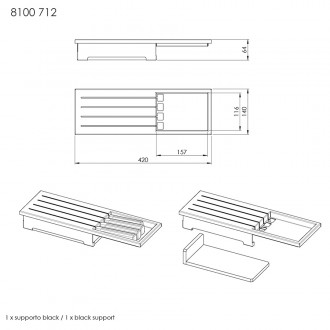 Держатель для ножей Foster 8100 712 Держатель для ножей Foster 8100 712