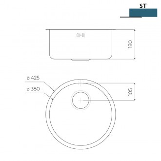 Кухонная мойка Foster Circolari 1130 869 Кухонная мойка Foster Circolari 1130 869