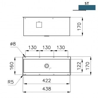 Кухонная мойка Foster Equipped troughs 3024 880