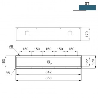 Кухонная мойка Foster Equipped troughs 3025 880