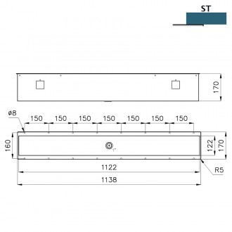 Кухонная мойка Foster Equipped troughs 3026 880