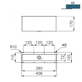Кухонная мойка Foster Equipped troughs Slim 3024 881 Кухонная мойка Foster Equipped troughs Slim 3024 881