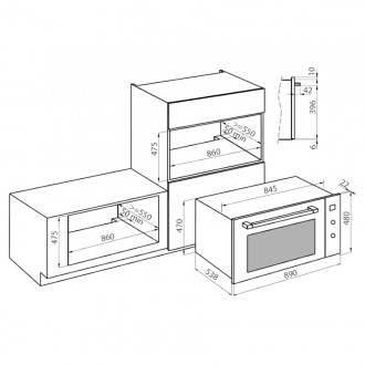 Электрический духовой шкаф Foster FL 7107 646 Электрический духовой шкаф Foster FL 7107 646