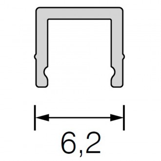 Профиль ERA (601P3000) врезной / накладной 3000 мм Профиль ERA (601P3000) врезной / накладной 3000 мм