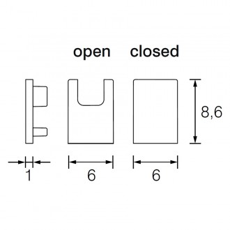 Заглушка ERA (601T002CF), цвет - черный