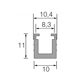 Рассеиватель SKY (682S3000F) врезной / накладной 3000 мм, цвет - черный Рассеиватель SKY (682S3000F) врезной / накладной 3000 мм, цвет - черный