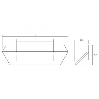 Мебельная ручка накладная Viefe Plie 210×160×35 мм коричневый металл (0597.160.Z.M41) Мебельная ручка накладная Viefe Plie 210×160×35 мм коричневый металл (0597.160.Z.M41)