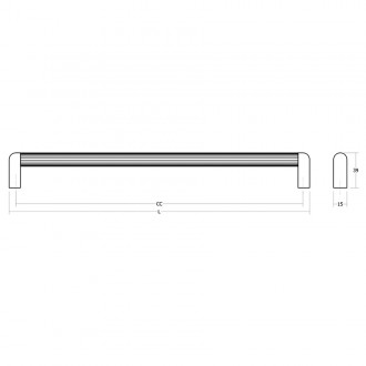 Ручка-скоба Viefe Riss Mini 335×320×39 мм черный матовый (0645.320.L.M2) Ручка-скоба Viefe Riss Mini 335×320×39 мм черный матовый (0645.320.L.M2)