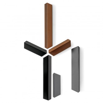 Мебельная ручка накладная Viefe Plie 210×160×35 мм серый металл (0597.160.Z.M23)
