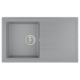 Кухонна мийка Teka Stone 50 B-TG 1B 1D (115330014) сірий металік